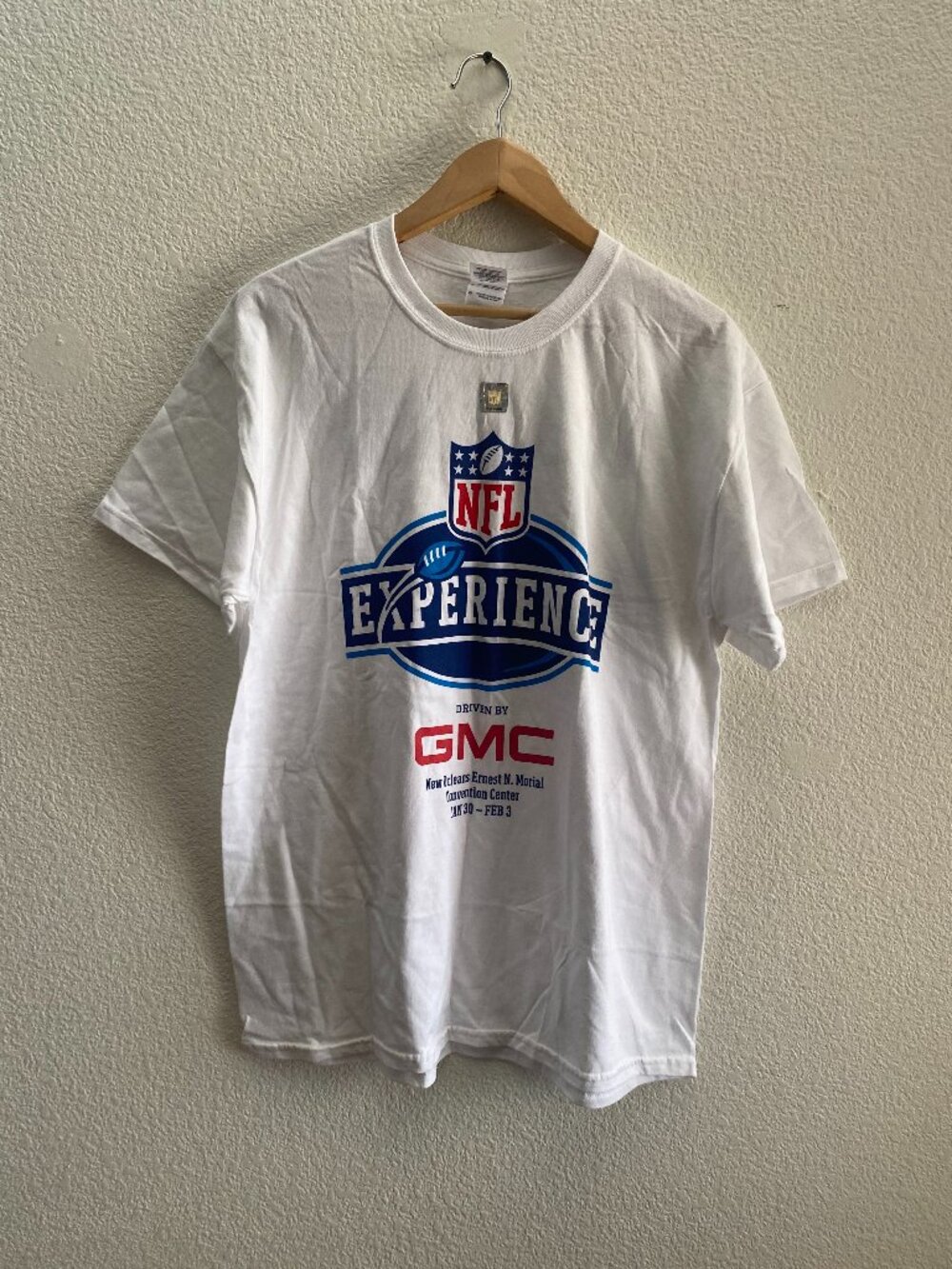 Super Bowl XLVII 47 Ravens 49ers NOLA NFL Experience Volunteer T-Shirt L NWOT